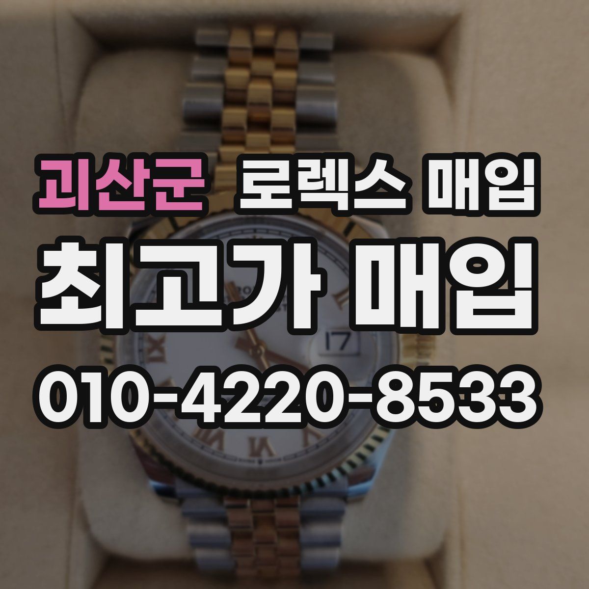 괴산군 로렉스 매입