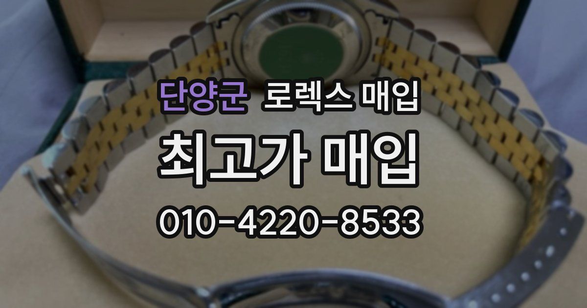 단양군 로렉스 매입