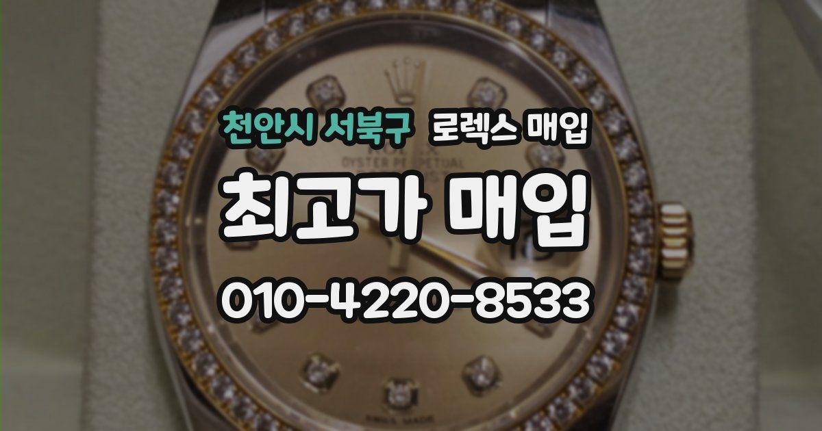 천안시 서북구 로렉스 매입