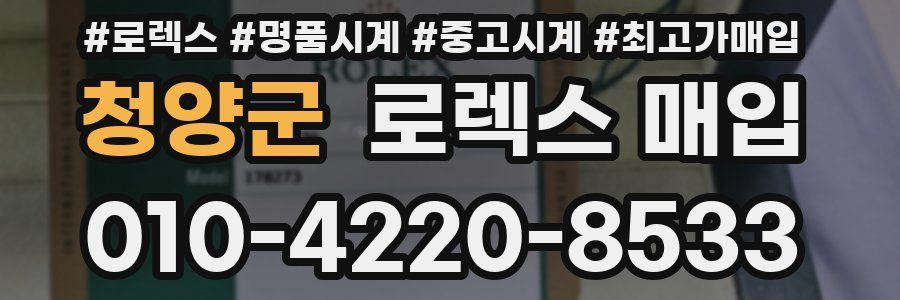 청양군 로렉스 매입