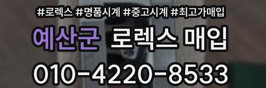 예산군 로렉스 매입