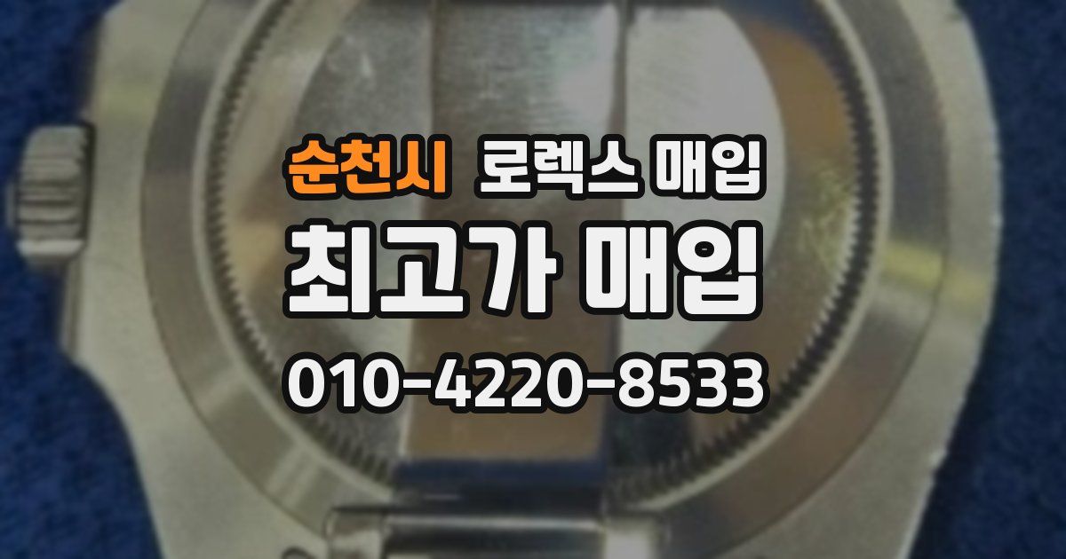 순천시 로렉스 매입