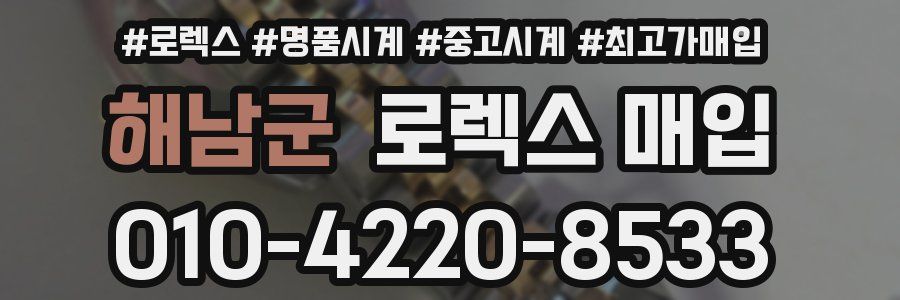 해남군 로렉스 매입