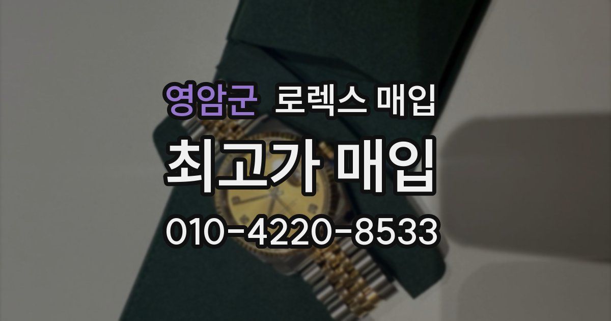 영암군 로렉스 매입