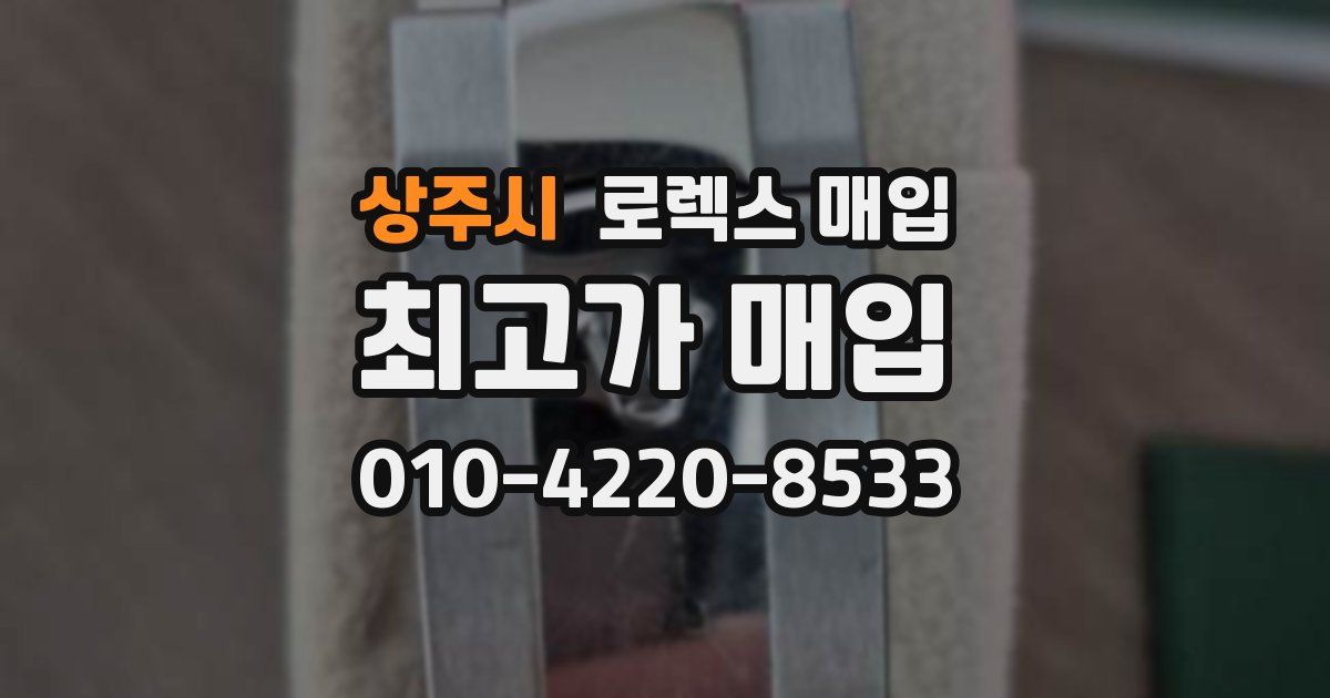 상주시 로렉스 매입