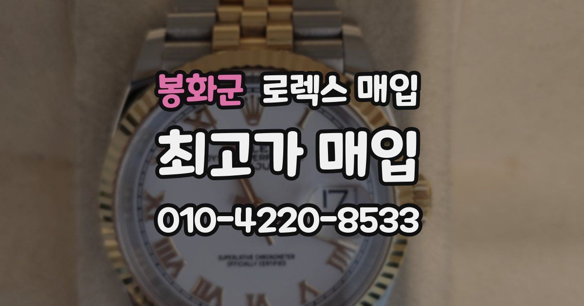 봉화군 로렉스 매입