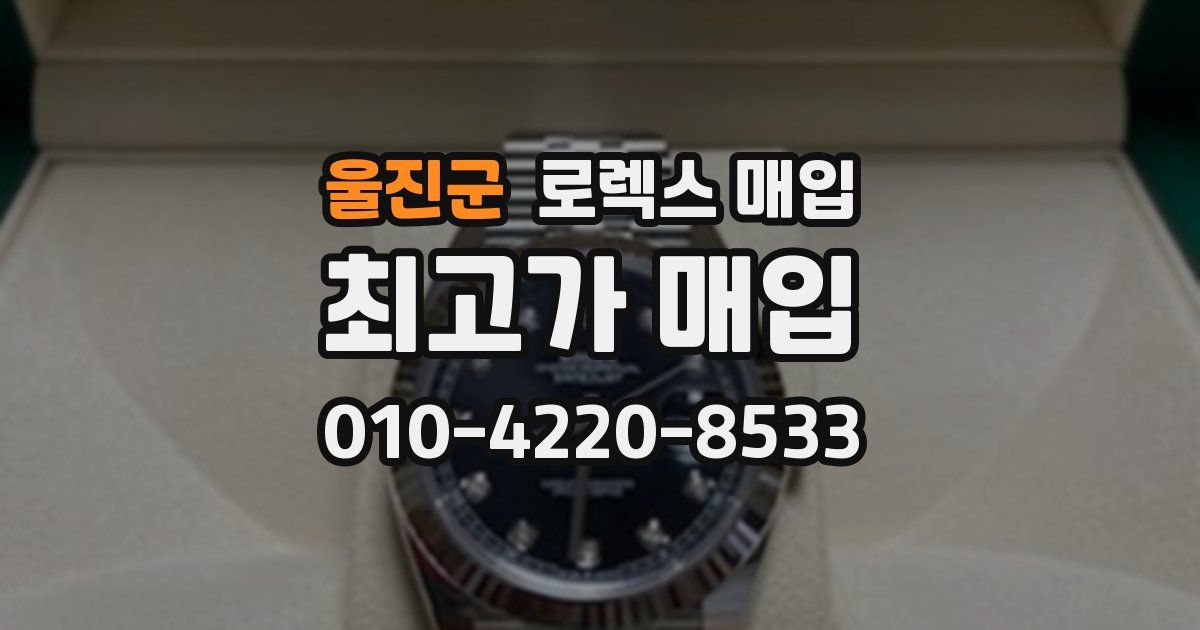 울진군 로렉스 매입