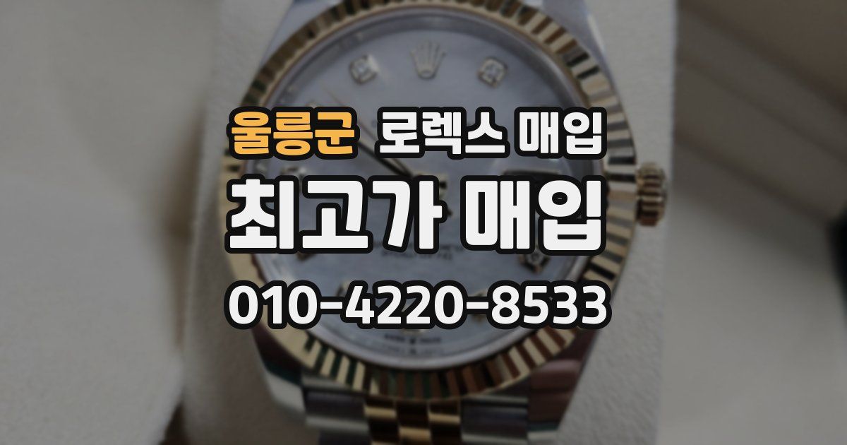 울릉군 로렉스 매입