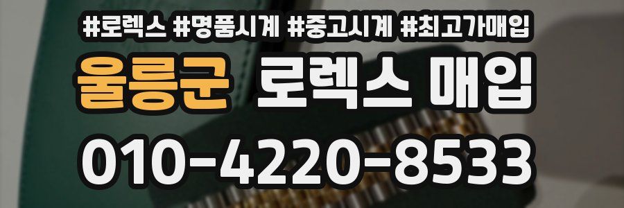 울릉군 로렉스 매입