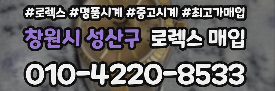 창원시 성산구 로렉스 매입
