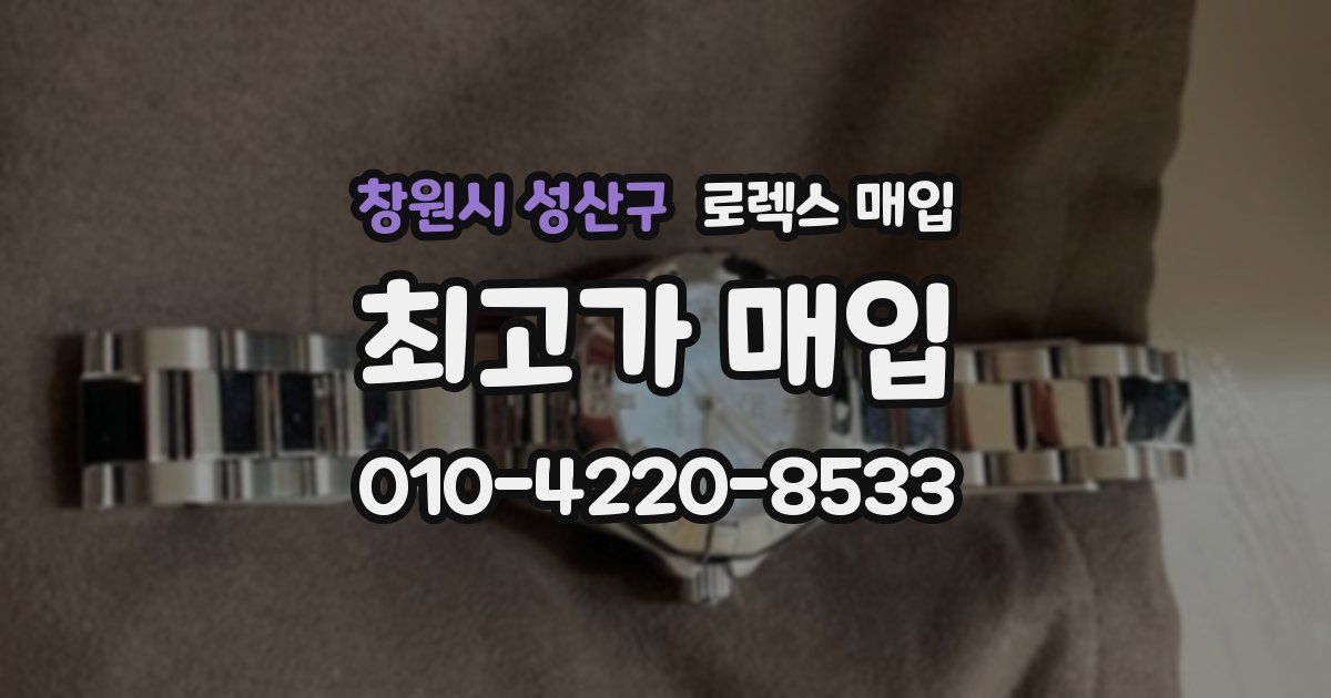 창원시 성산구 로렉스 매입