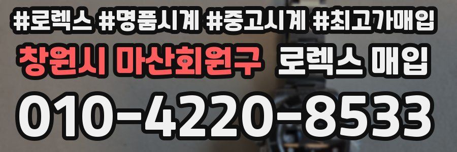 창원시 마산회원구 로렉스 매입