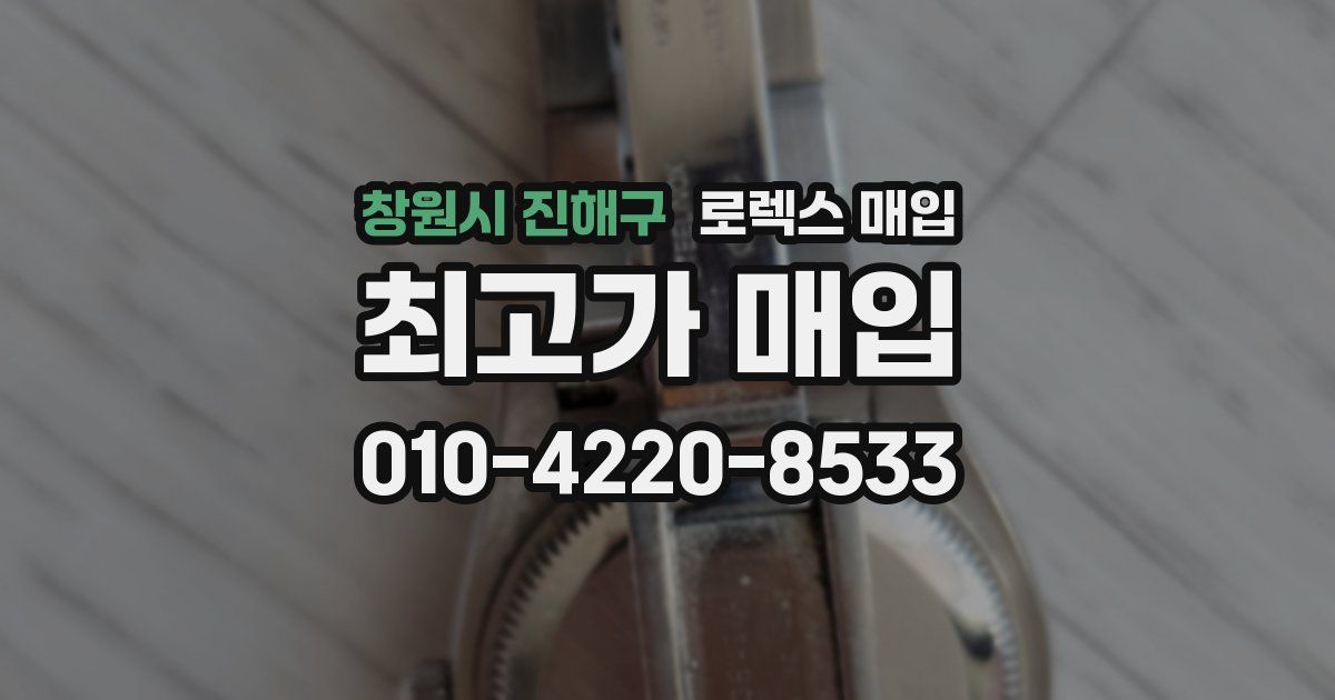 창원시 진해구 로렉스 매입
