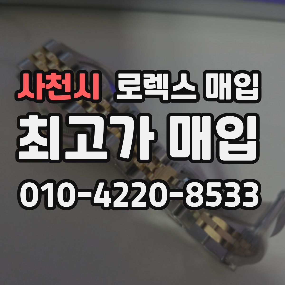 사천시 로렉스 매입
