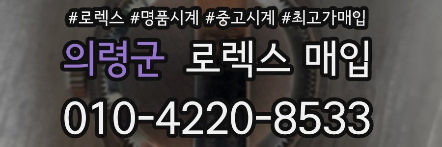 의령군 로렉스 매입