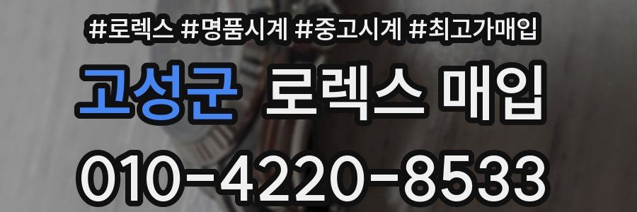 고성군 로렉스 매입