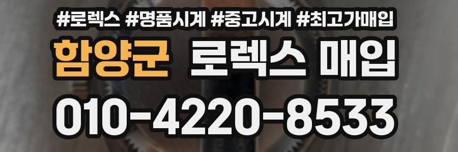 함양군 로렉스 매입