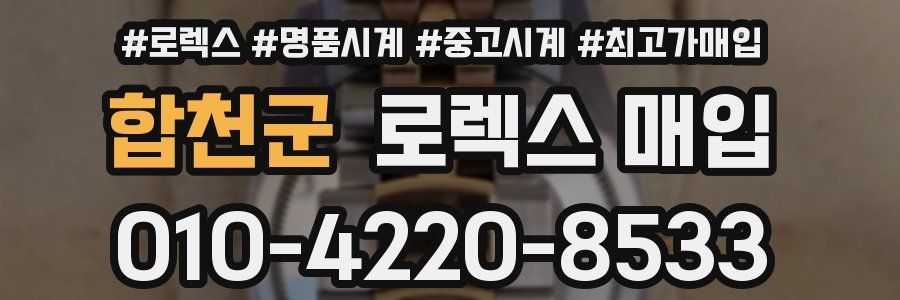 합천군 로렉스 매입