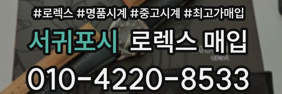 서귀포시 로렉스 매입