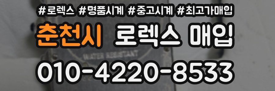 춘천시 로렉스 매입