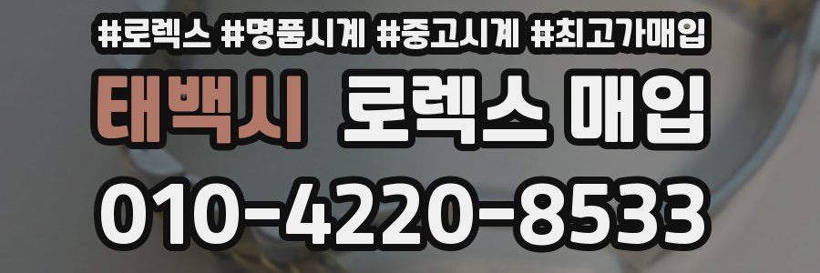 태백시 로렉스 매입