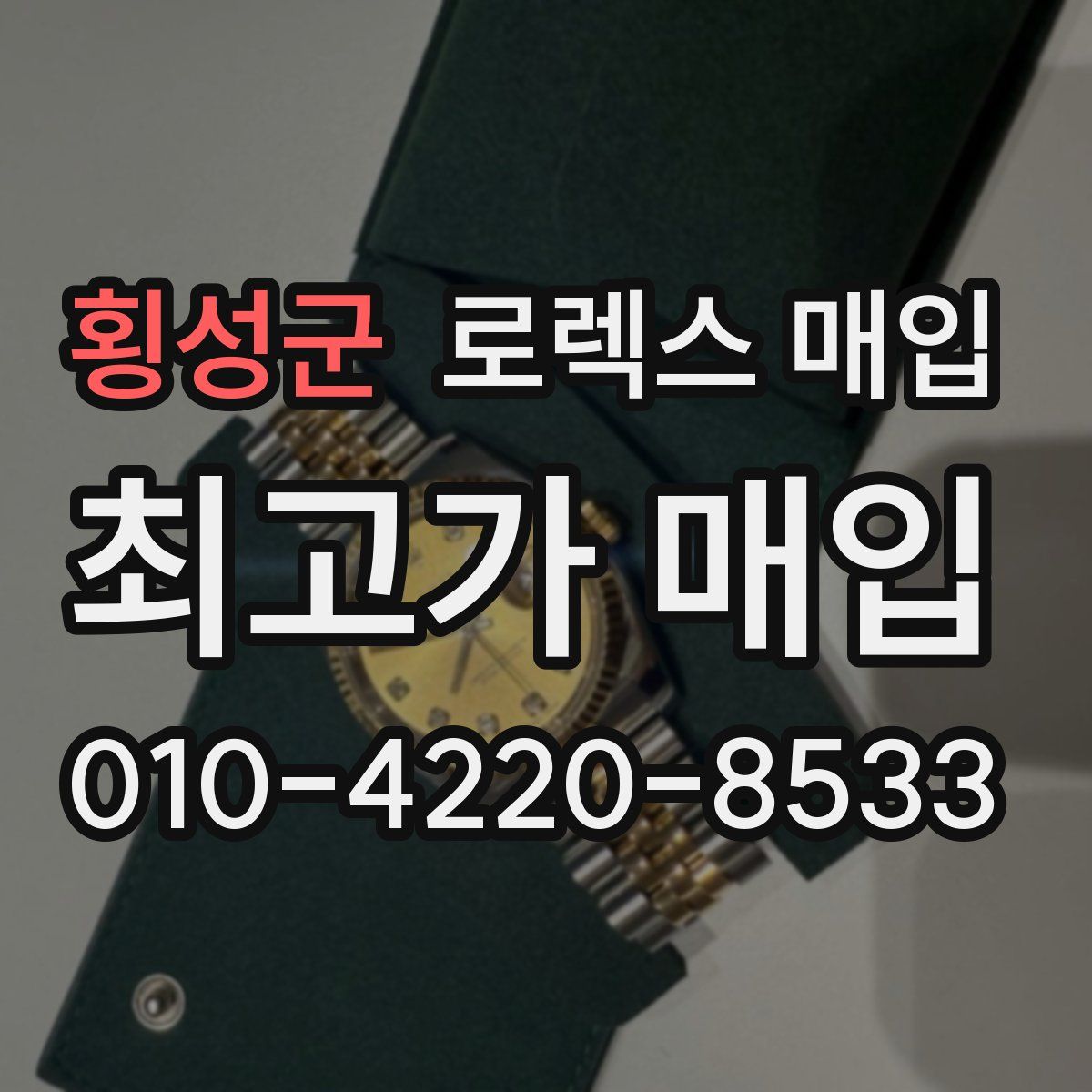 횡성군 로렉스 매입