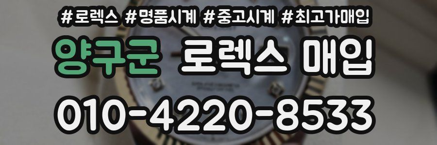 양구군 로렉스 매입