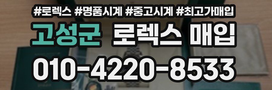 고성군 로렉스 매입