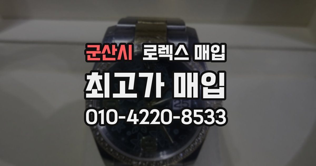 군산시 로렉스 매입