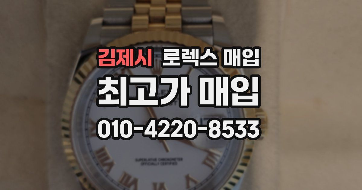 김제시 로렉스 매입