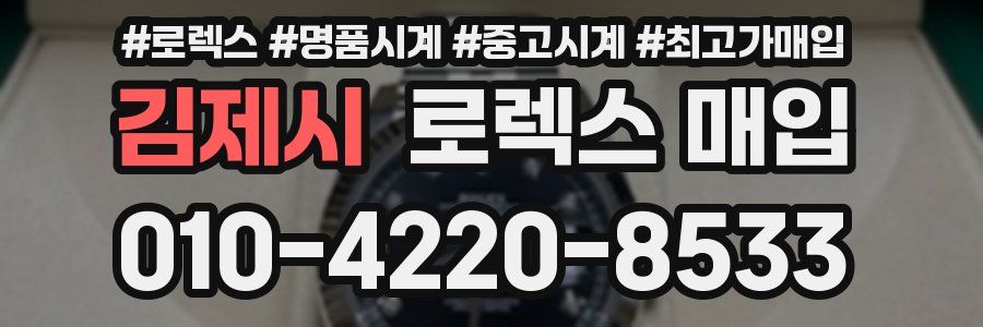 김제시 로렉스 매입