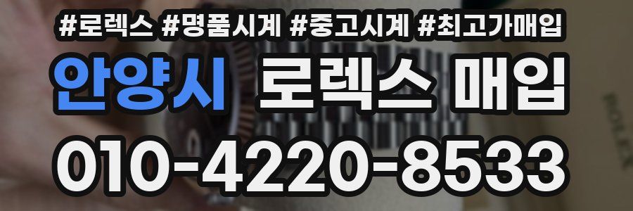 안양시 로렉스 매입