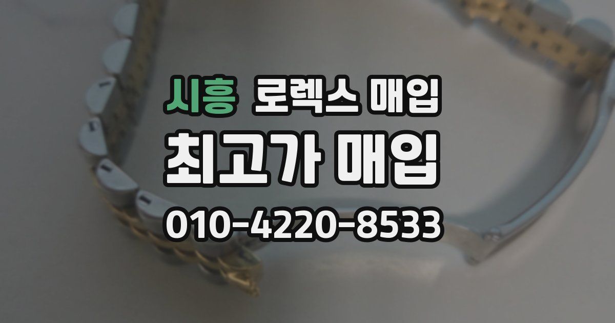 시흥 로렉스 매입