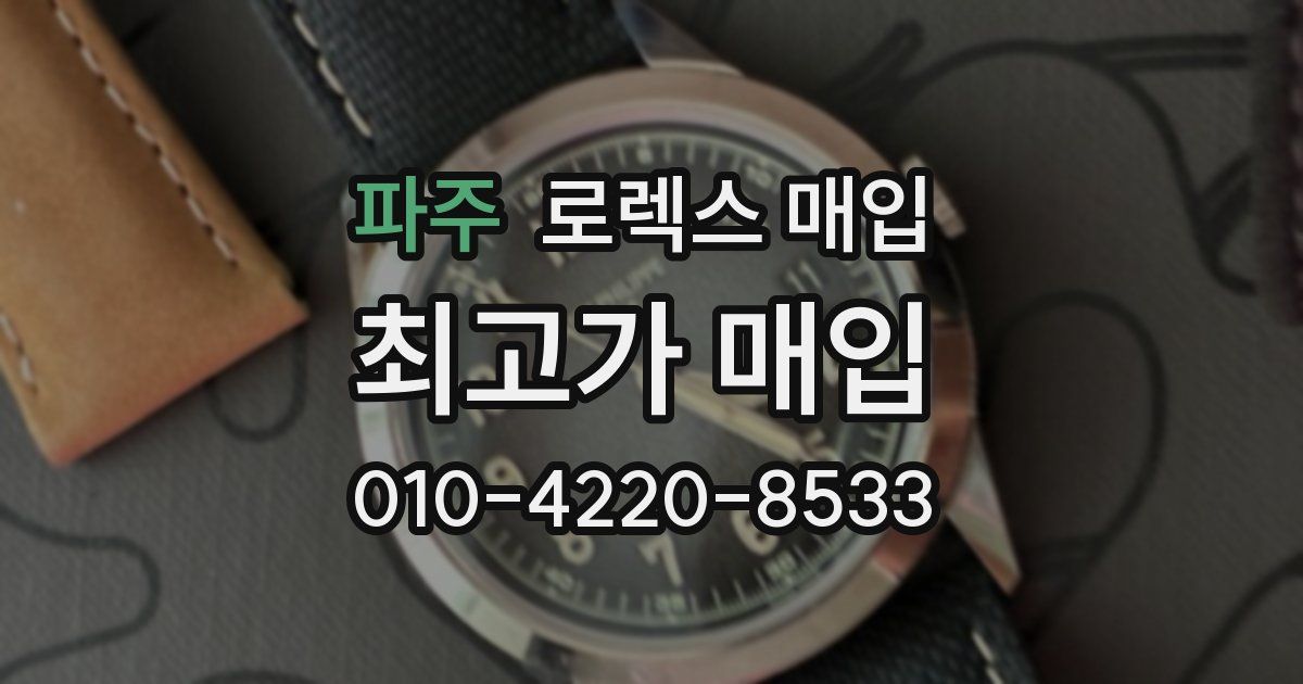 파주 로렉스 매입