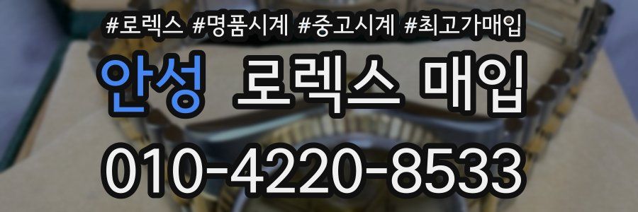 안성 로렉스 매입