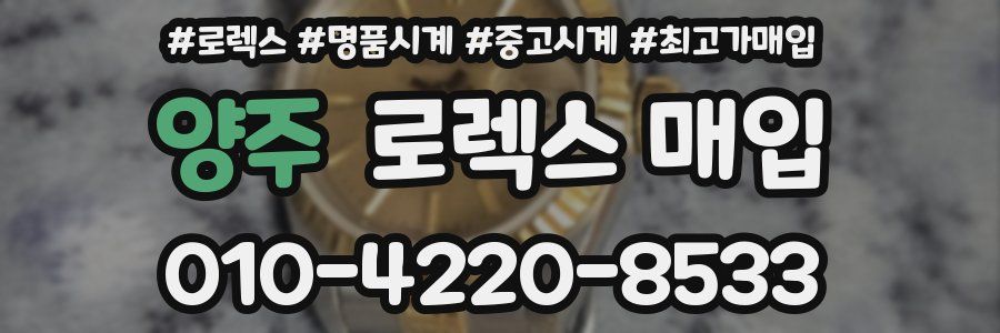 양주 로렉스 매입