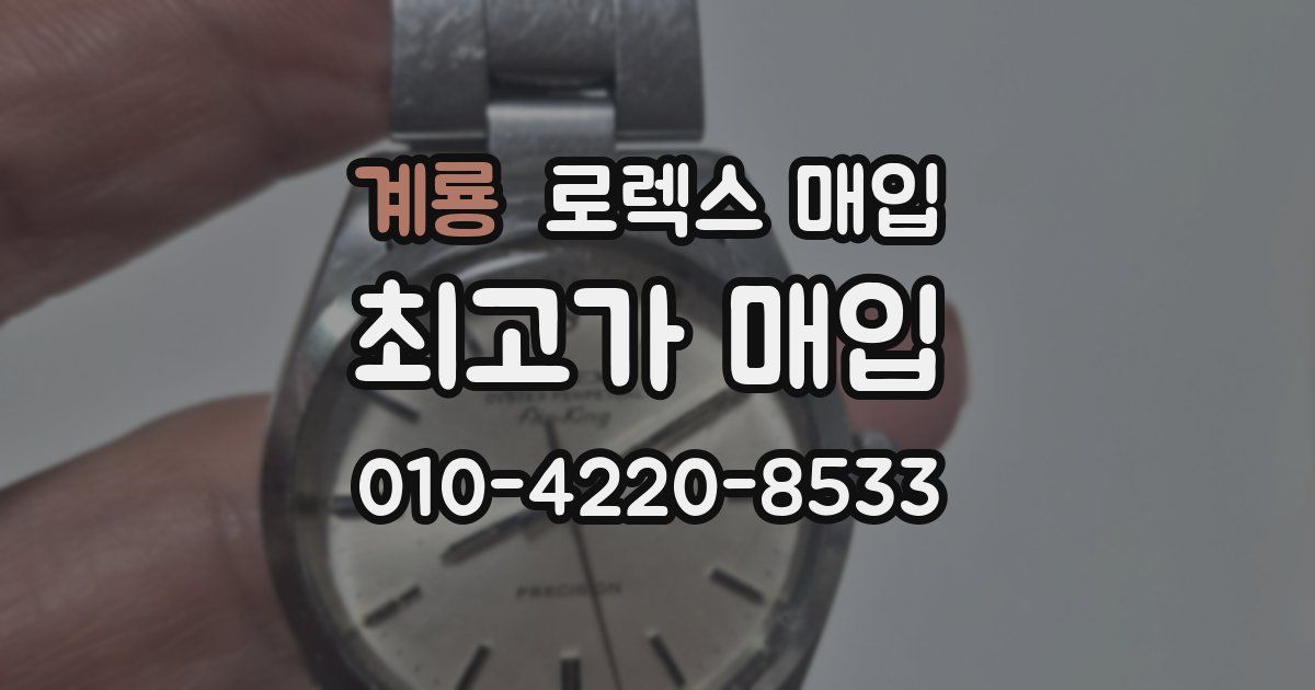 계룡 로렉스 매입