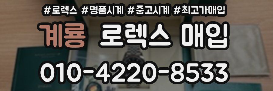 계룡 로렉스 매입