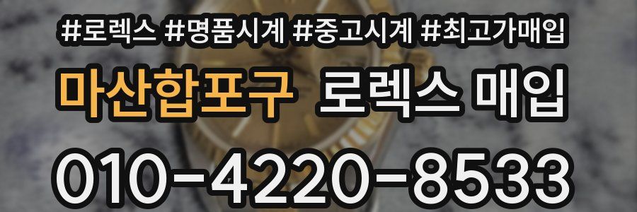 마산합포구 로렉스 매입