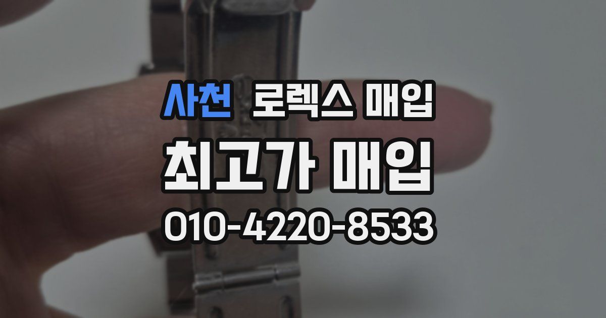 사천 로렉스 매입