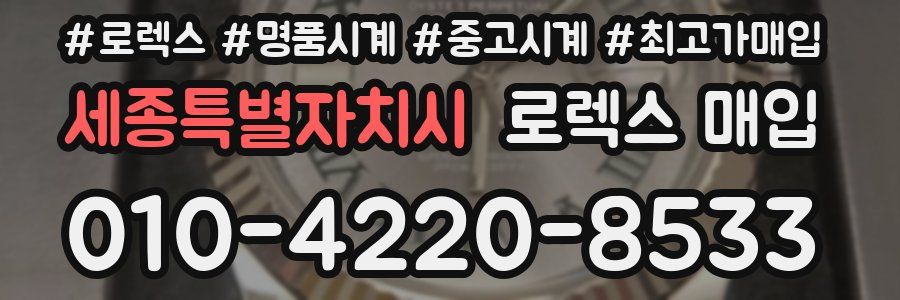 세종특별자치시 로렉스 매입