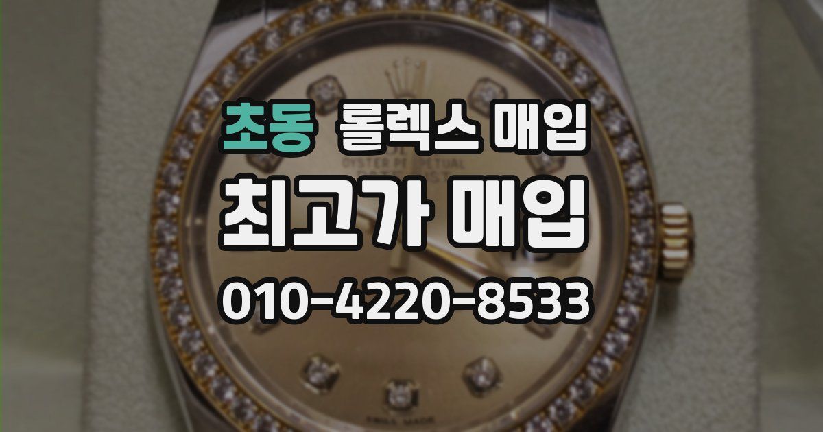 초동 롤렉스 매입