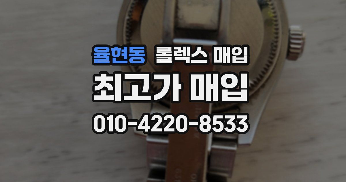 율현동 롤렉스 매입