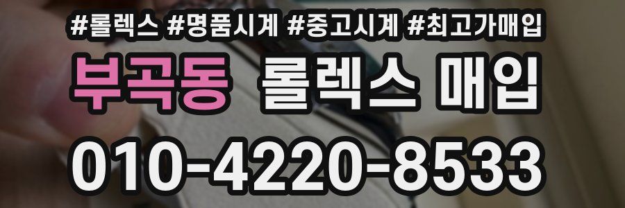 부곡동 롤렉스 매입