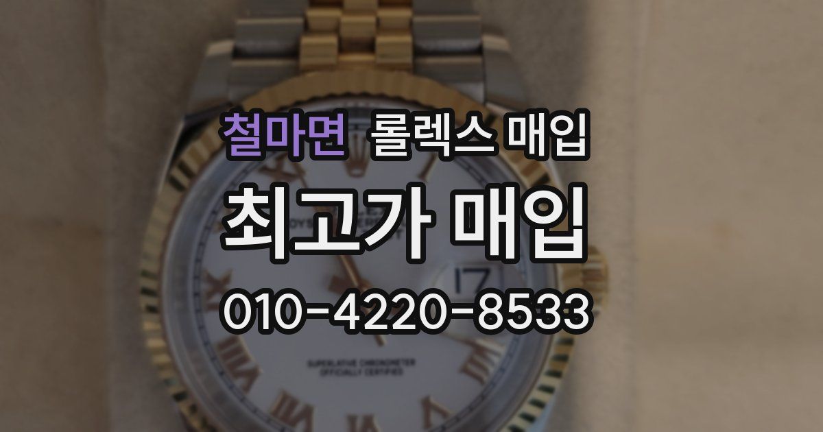 철마면 롤렉스 매입