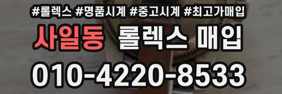 사일동 롤렉스 매입