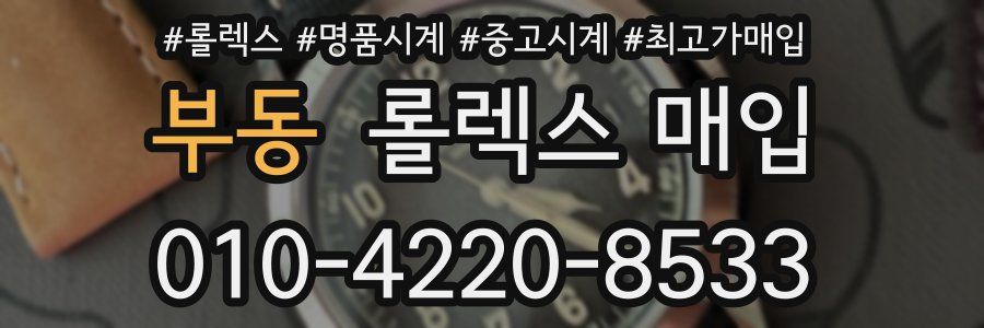 부동 롤렉스 매입