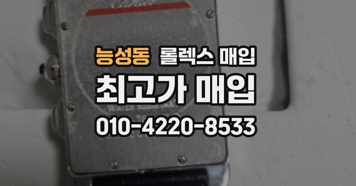 능성동 롤렉스 매입