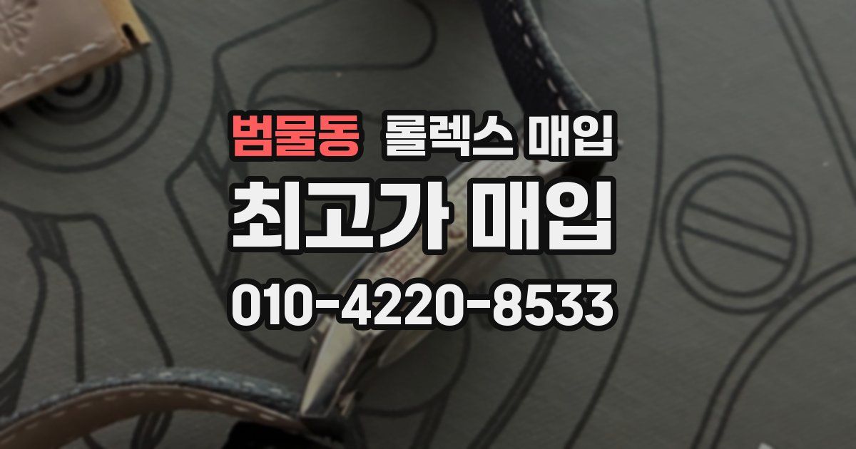 범물동 롤렉스 매입