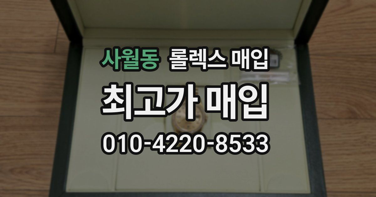 사월동 롤렉스 매입